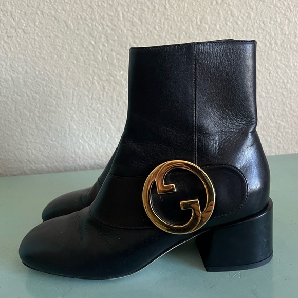 Gucci Blondie 55 MM Logo Ankle Booties Boots Shoes $1350 2024 Style!! - Picture 11 of 16